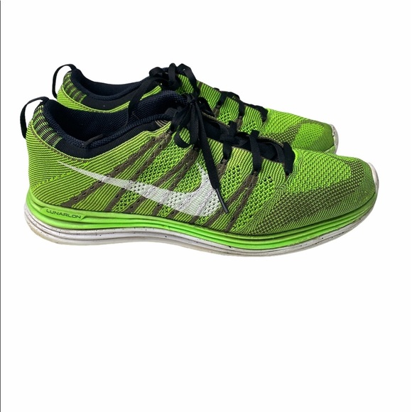 Nike Flyknit 1+ Lunarlon Electric Green Size 10.5 main image 4